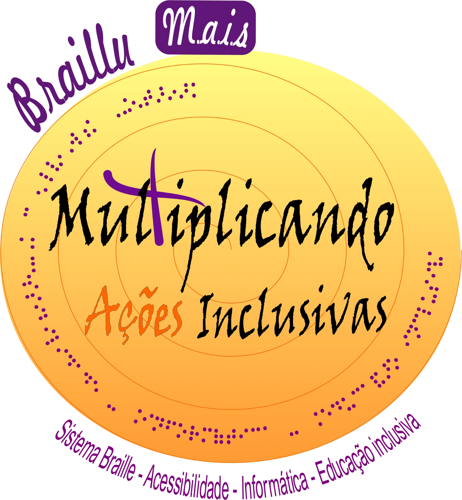 Logo do Braillu M.A.I.S — Multiplicando Ações Inclusivas